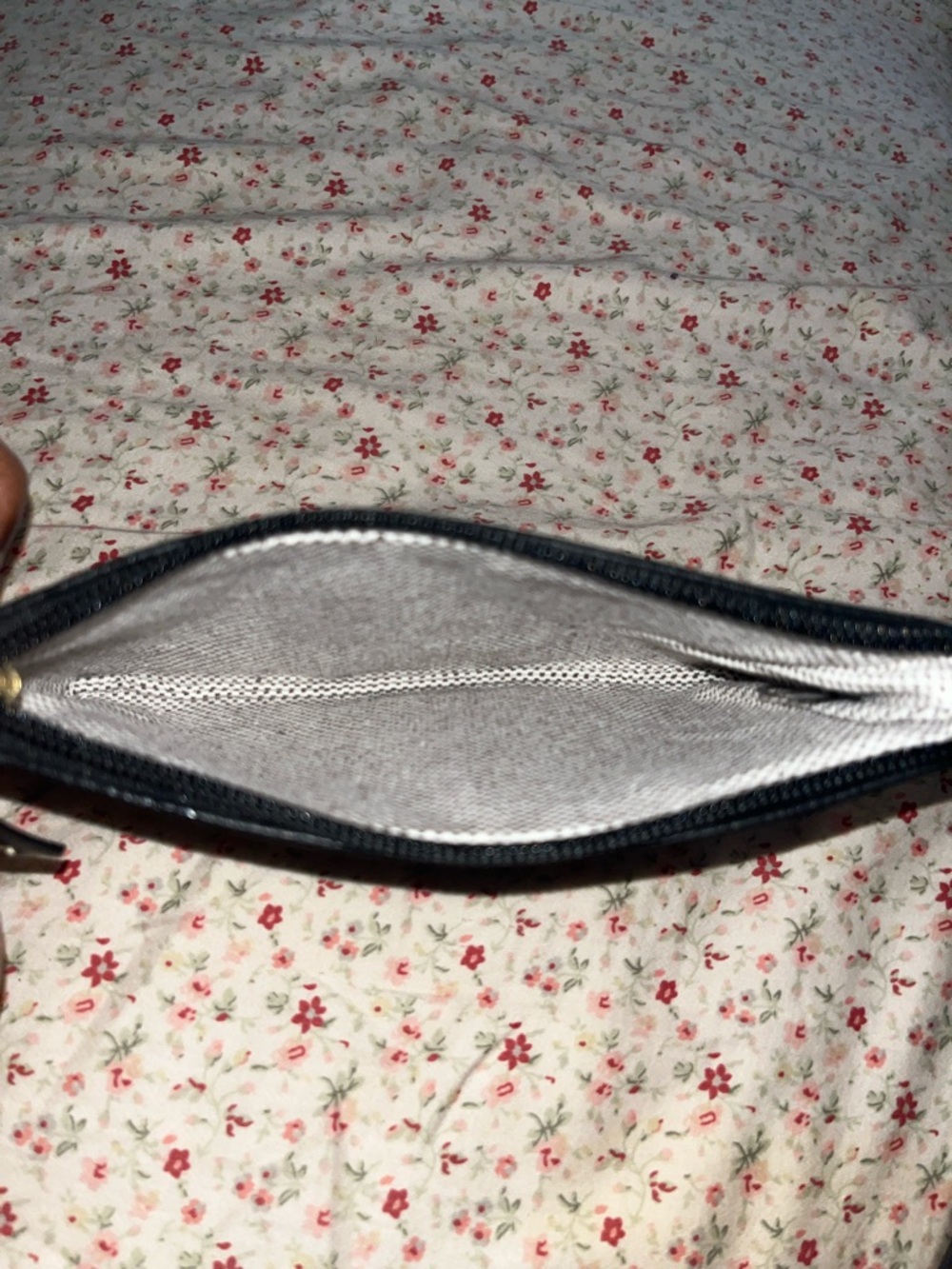 Dooney & Bourke Black Pebbled Leather Zip Wallet - Picture 4 of 4